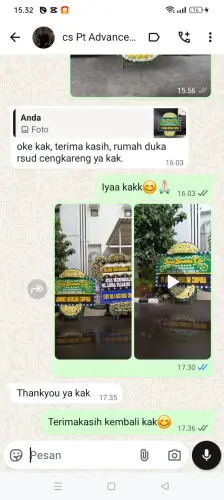 Testimonial Papan Bunga Pernikahan kupang