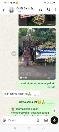 Testimonial Papan Bunga kupang